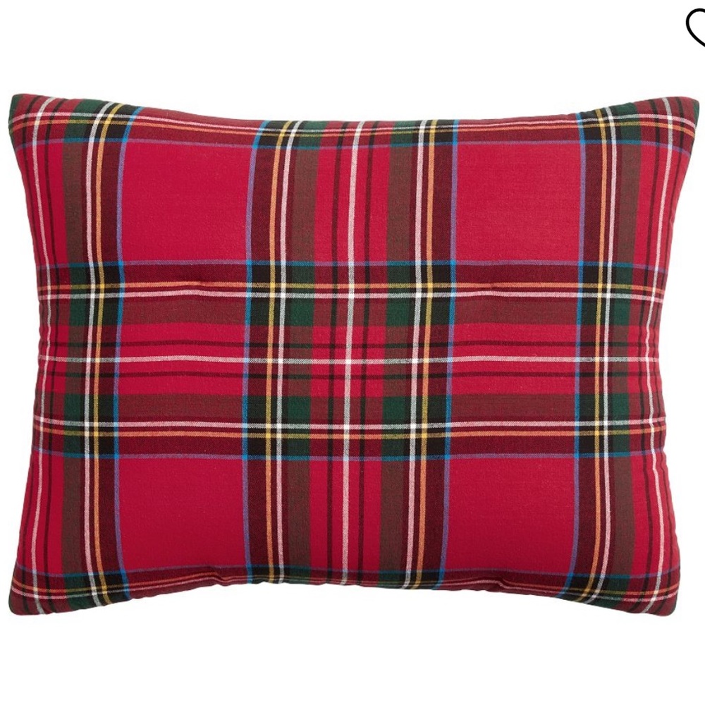 Pottery Barn Stewart Plaid Flannel Reversible Standard Sham